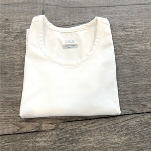 Fila Girl’s Sleeveless Tennis Top- White - Size: Small (7)